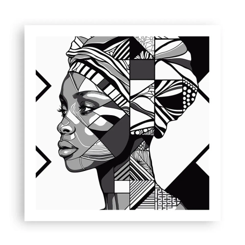 Poster - Ritratto etnico - 60x60 cm