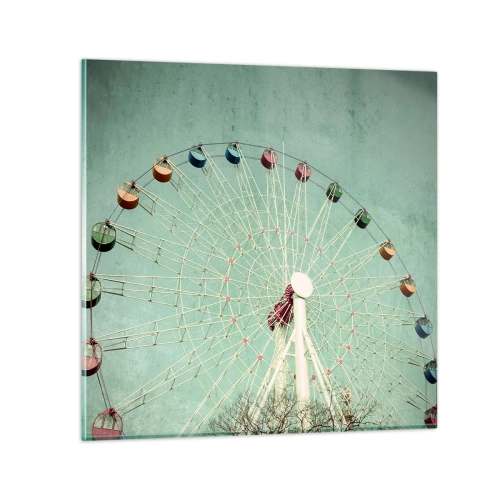 Quadro su vetro - Venite a divertirvi - 30x30 cm