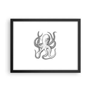 Poster in cornice nera - Ballando con le onde - 40x30 cm