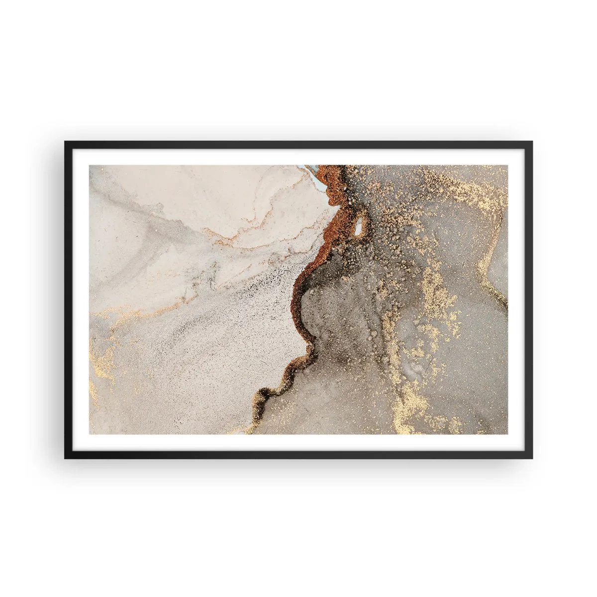 Poster in cornice nera - Ai confini del colore - 91x61 cm