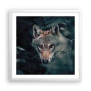 Poster in cornice bianca - Cacciatore - 50x50 cm