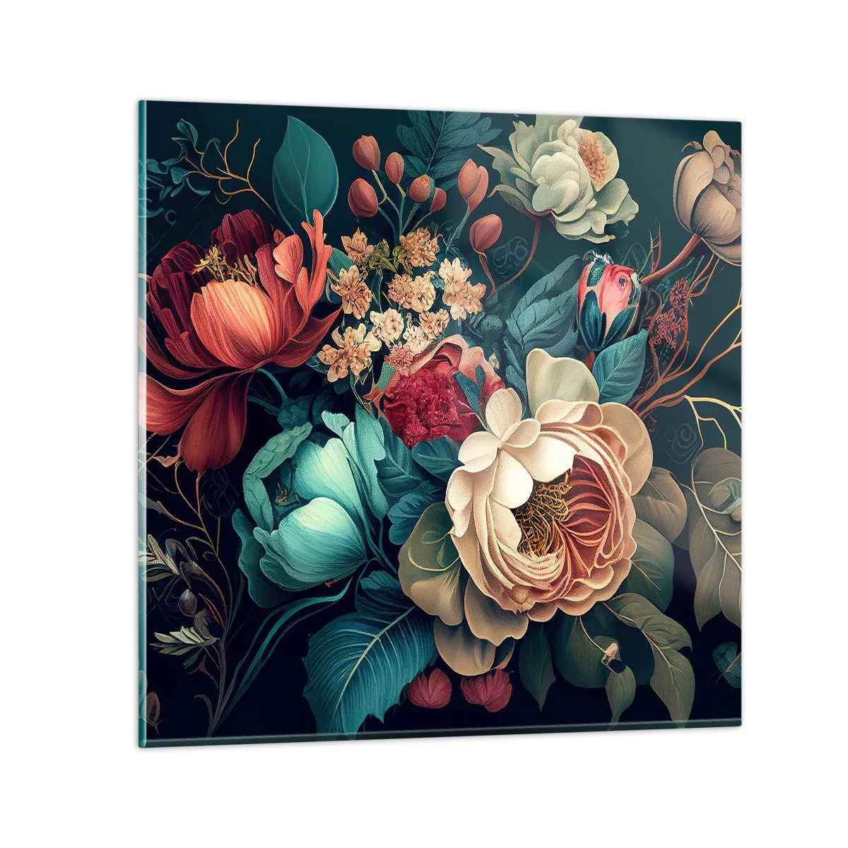 Quadro su vetro - Il fascino del 19esimo secolo - 60x60 cm