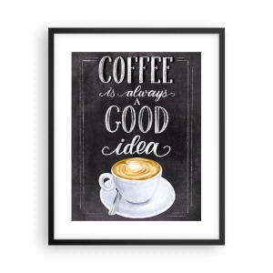 Poster in cornice nera - Of course! - 40x50 cm