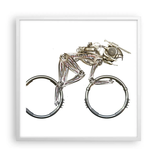 Poster in cornice bianca - Macchina perfetta - 60x60 cm