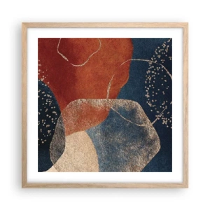 Poster in cornice rovere chiaro - La leggerezza dell'essere - 50x50 cm