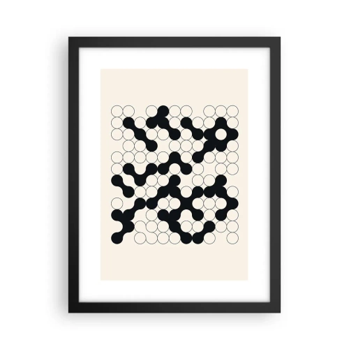 Poster in cornice nera - Gioco cinese: variazione - 30x40 cm