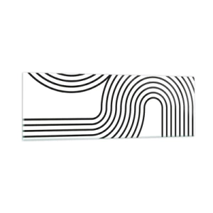 Quadro su vetro - In curva - 90x30 cm