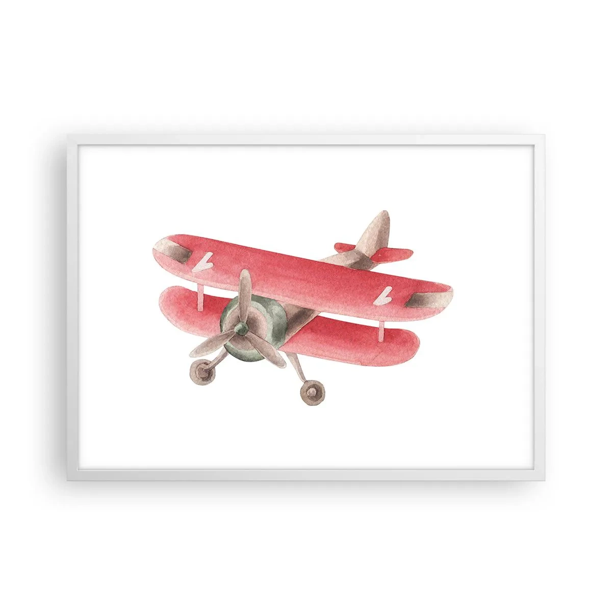 Poster in cornice bianca - Pronto a volare alto - 70x50 cm