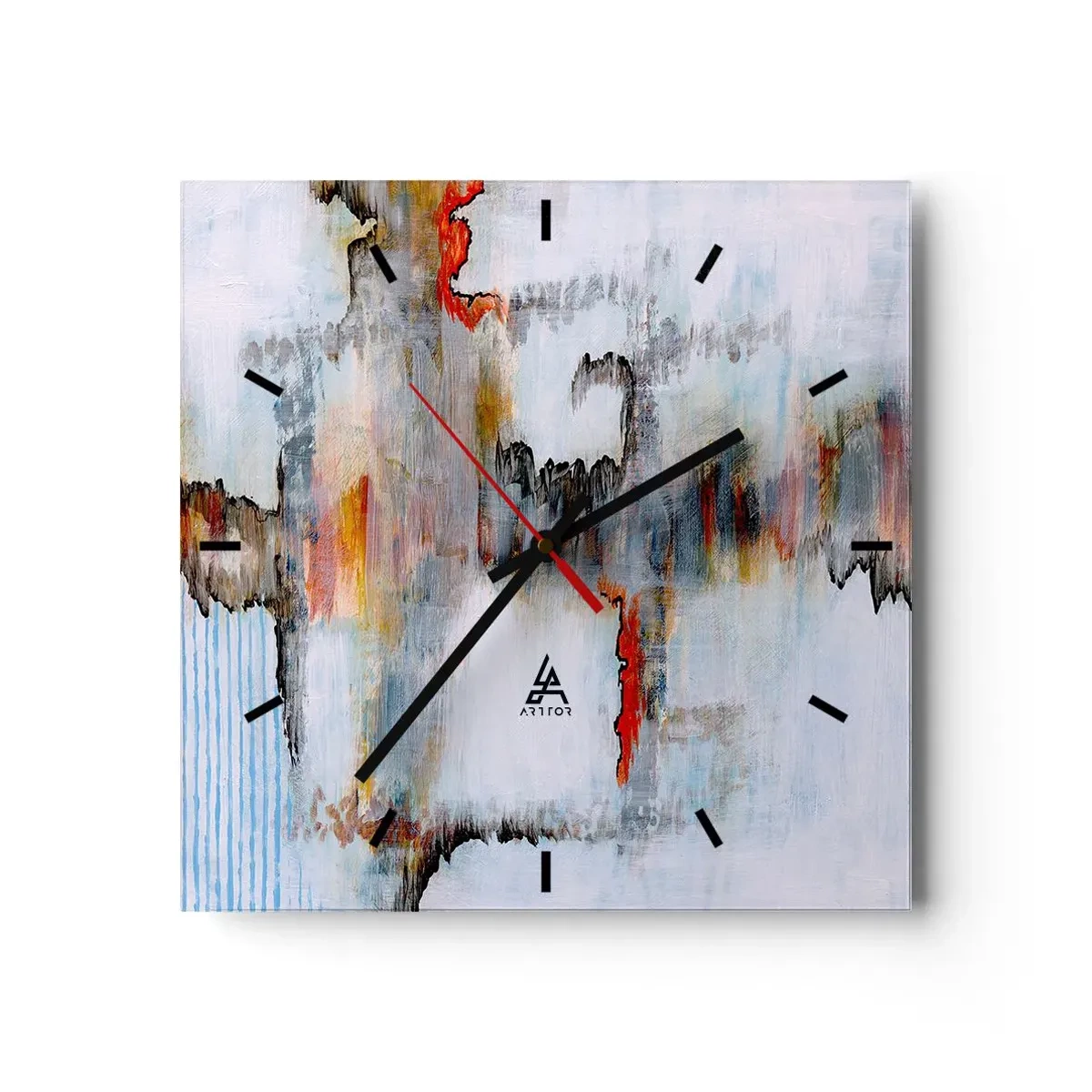 Orologio da parete - Orologio in Vetro - Scritto sull'acqua - 40x40 cm
