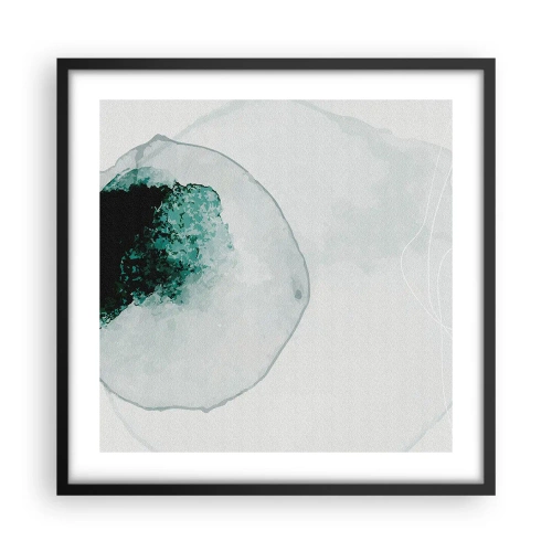 Poster in cornice nera - In una goccia d'acqua - 50x50 cm