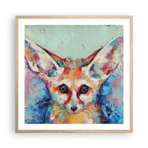 Poster in cornice rovere chiaro - Siete pronti per me? - 60x60 cm