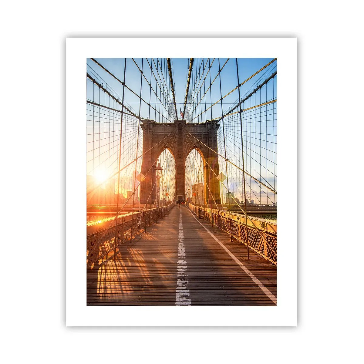 Poster - Sul ponte d'oro - 40x50 cm
