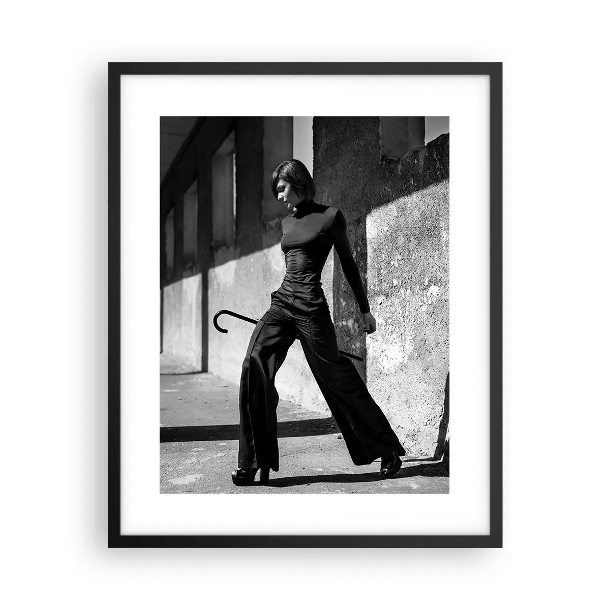 Poster in cornice nera - Eleganza cittadina - 40x50 cm