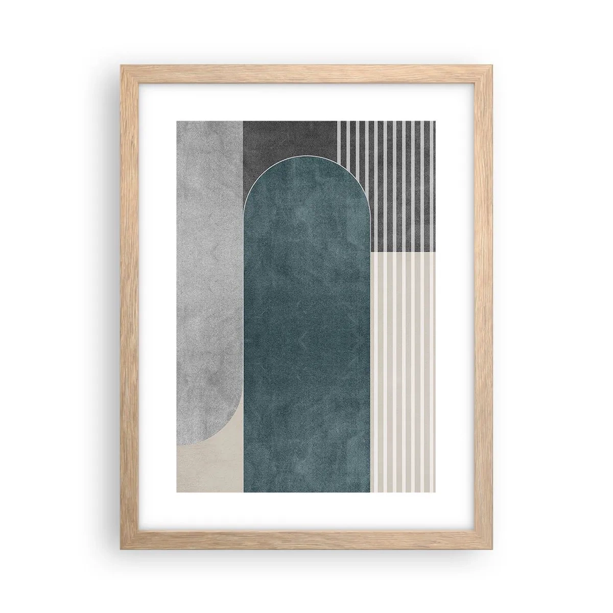 Poster in cornice rovere chiaro - Composizione orizzontale  - 30x40 cm