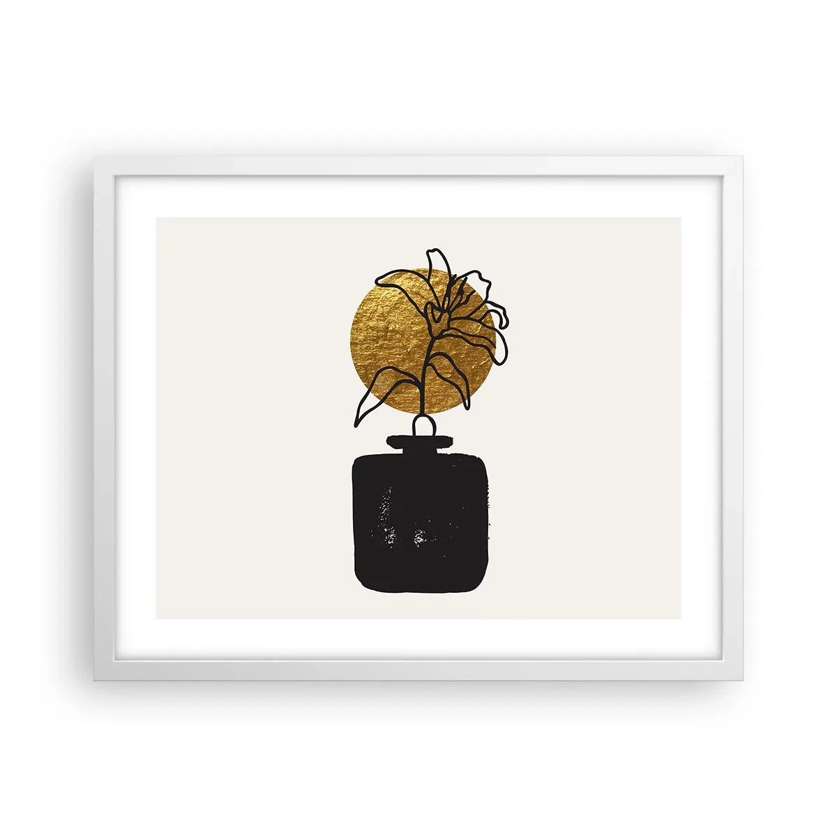 Poster in cornice bianca - Bellezza a peso d'oro - 50x40 cm