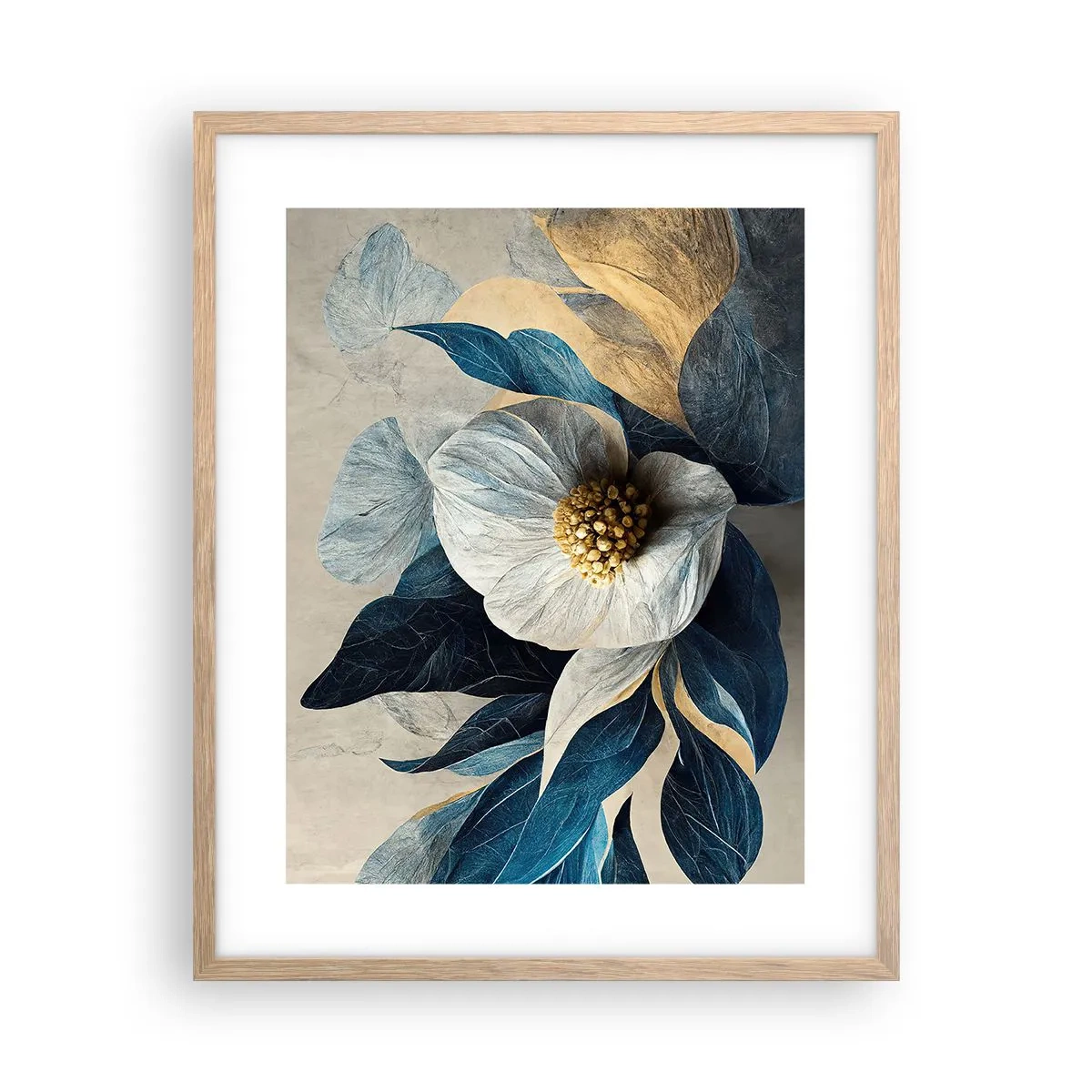 Poster in cornice rovere chiaro - Ha un cuore d'oro - 40x50 cm