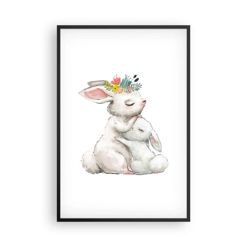 Poster in cornice nera - Da mamma si sta meglio - 61x91 cm