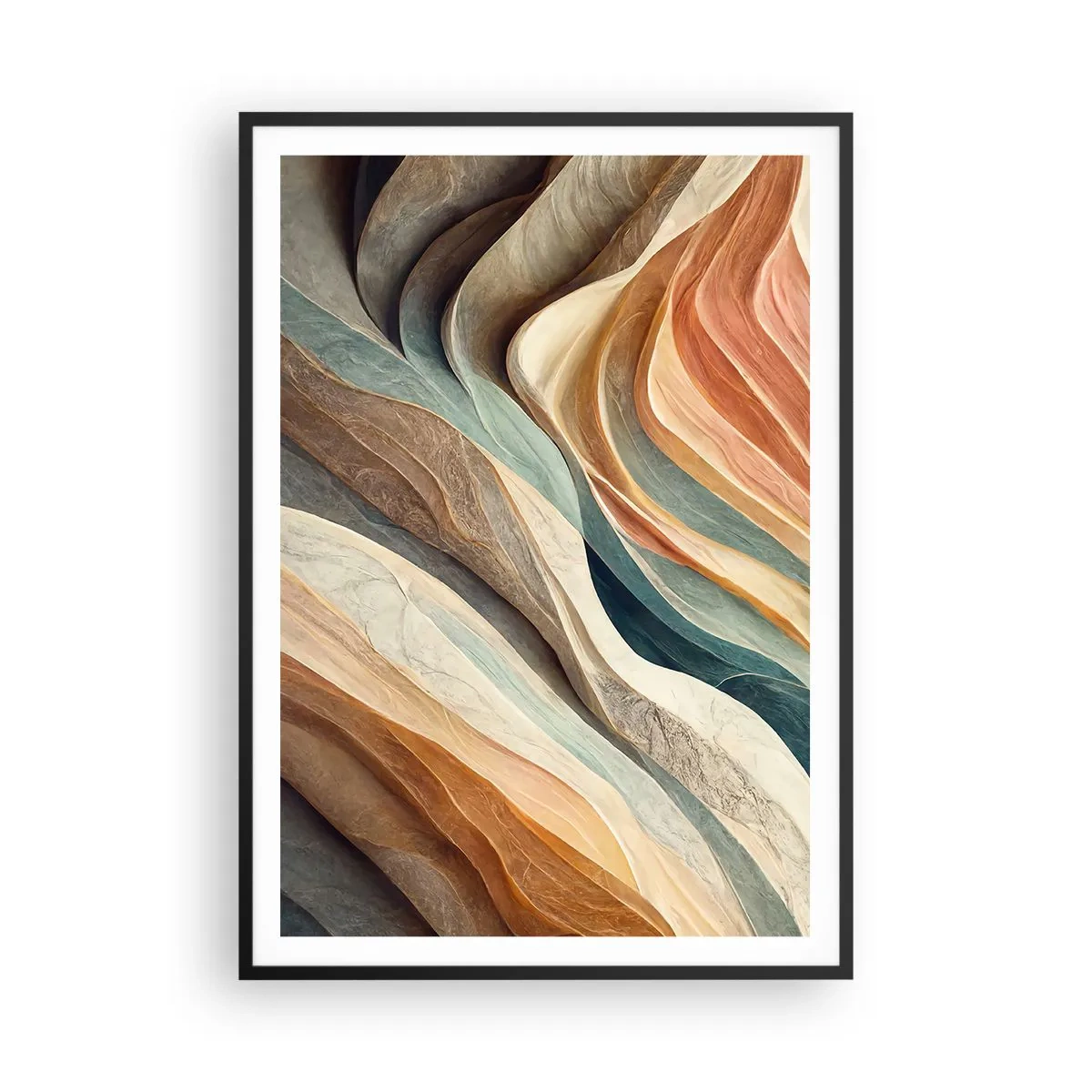 Poster in cornice nera - L'attimo prima del cambiamento - 70x100 cm