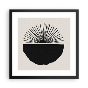 Poster in cornice nera - Ventaglio di possibilità - 40x40 cm