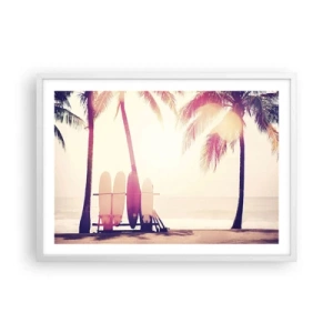 Poster in cornice bianca - Sarà un giorno fantastico - 70x50 cm