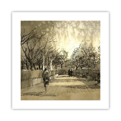 Poster - Attimo fermato con la penna - 40x40 cm