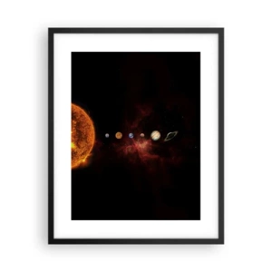 Poster in cornice nera - Il nostro vicinato - 40x50 cm