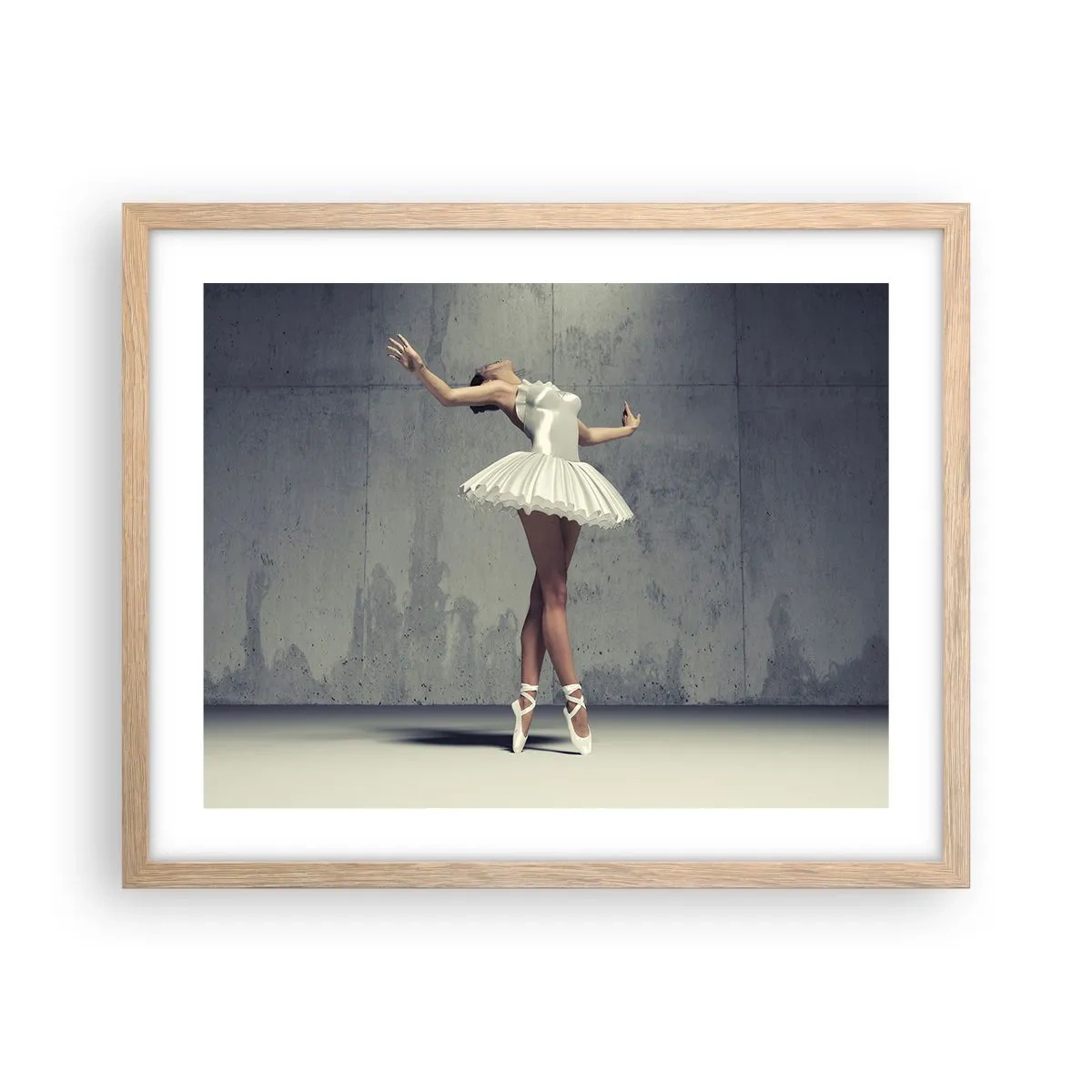 Poster in cornice rovere chiaro - Leggero come un uccello - 50x40 cm