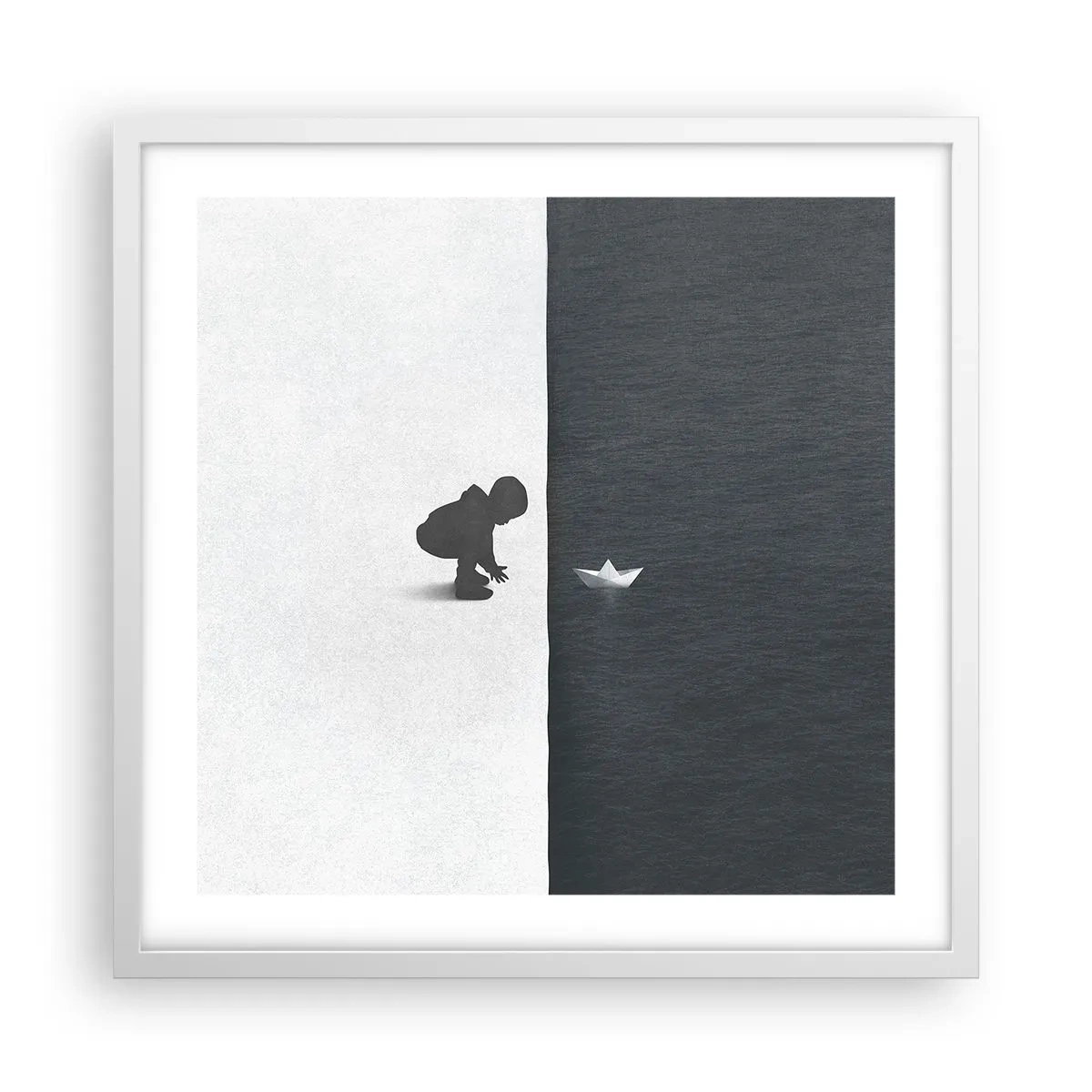 Poster in cornice bianca - La grande spedizione - 50x50 cm