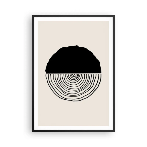 Poster in cornice nera - A metà - 70x100 cm