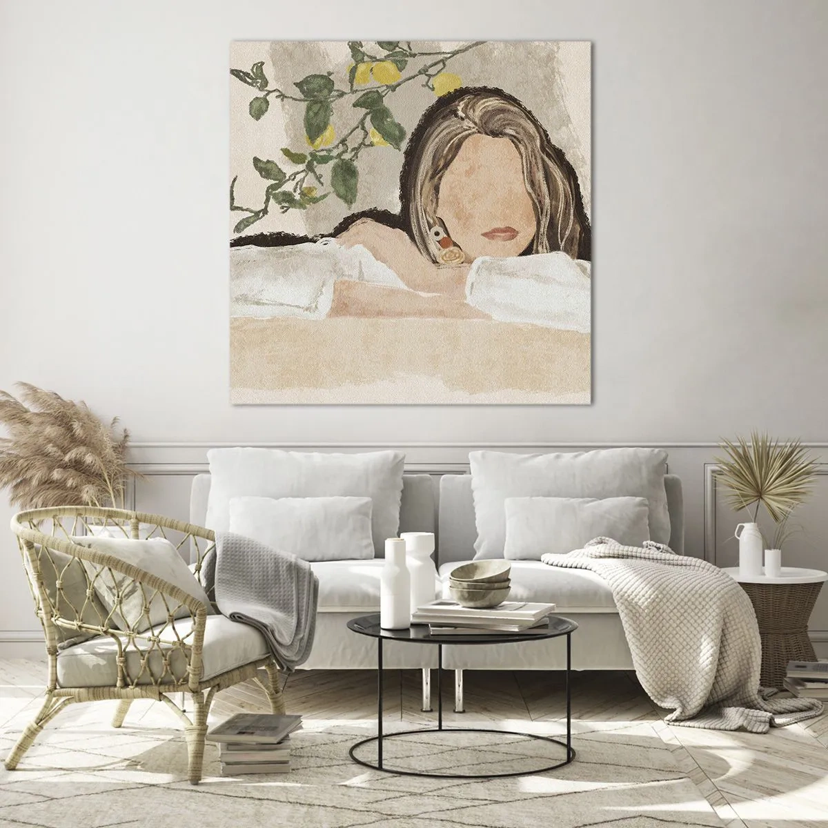 Quadro su vetro - Bellezza del sud - 60x60 cm