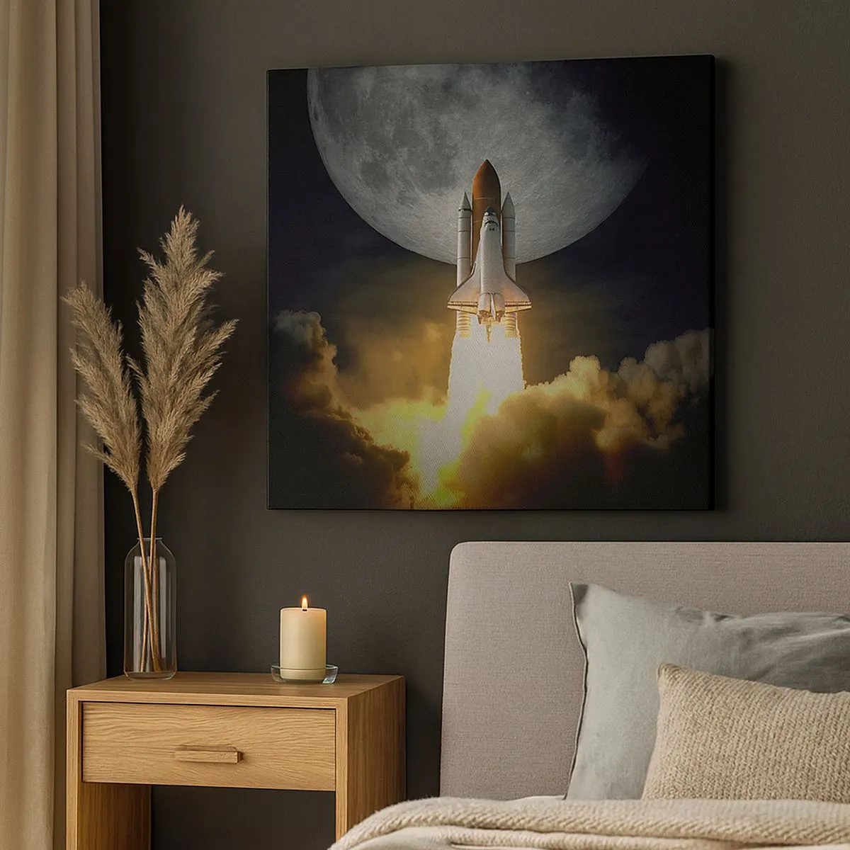 Quadro su tela - Stampe su Tela - L'inizio di un'avventura spaziale - 30x30 cm