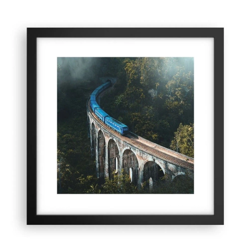 Poster in cornice nera - Attrazione della natura - 30x30 cm