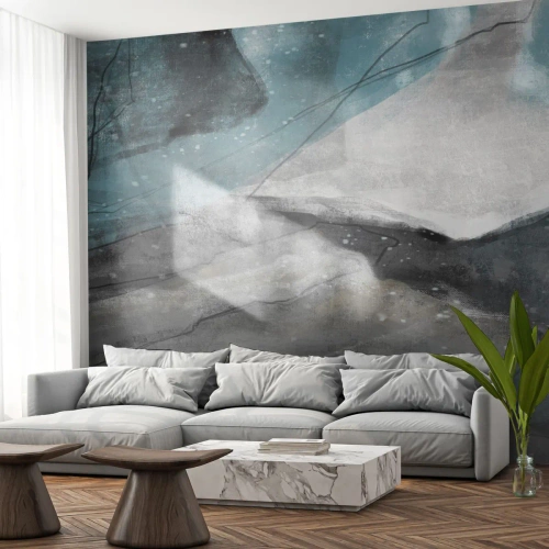 Fotomurali Premium Canvas - Astrazione: rocce e ghiaccio - Minimalismo, Pezzo, Moderno - 400x280 cm