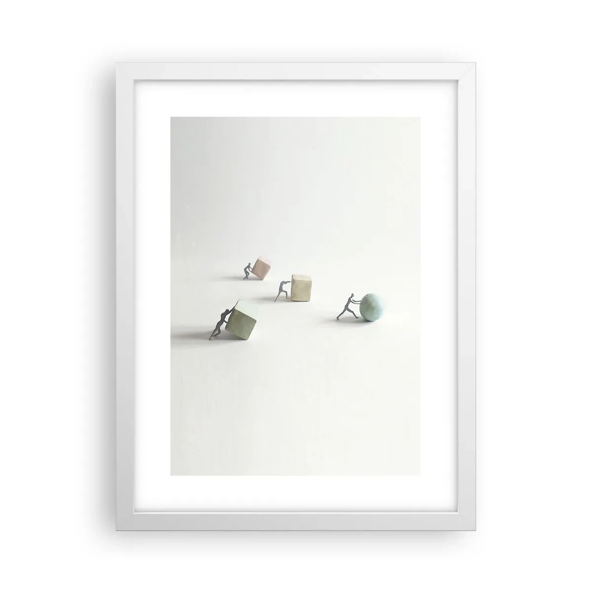 Poster in cornice bianca - È la vita - 30x40 cm