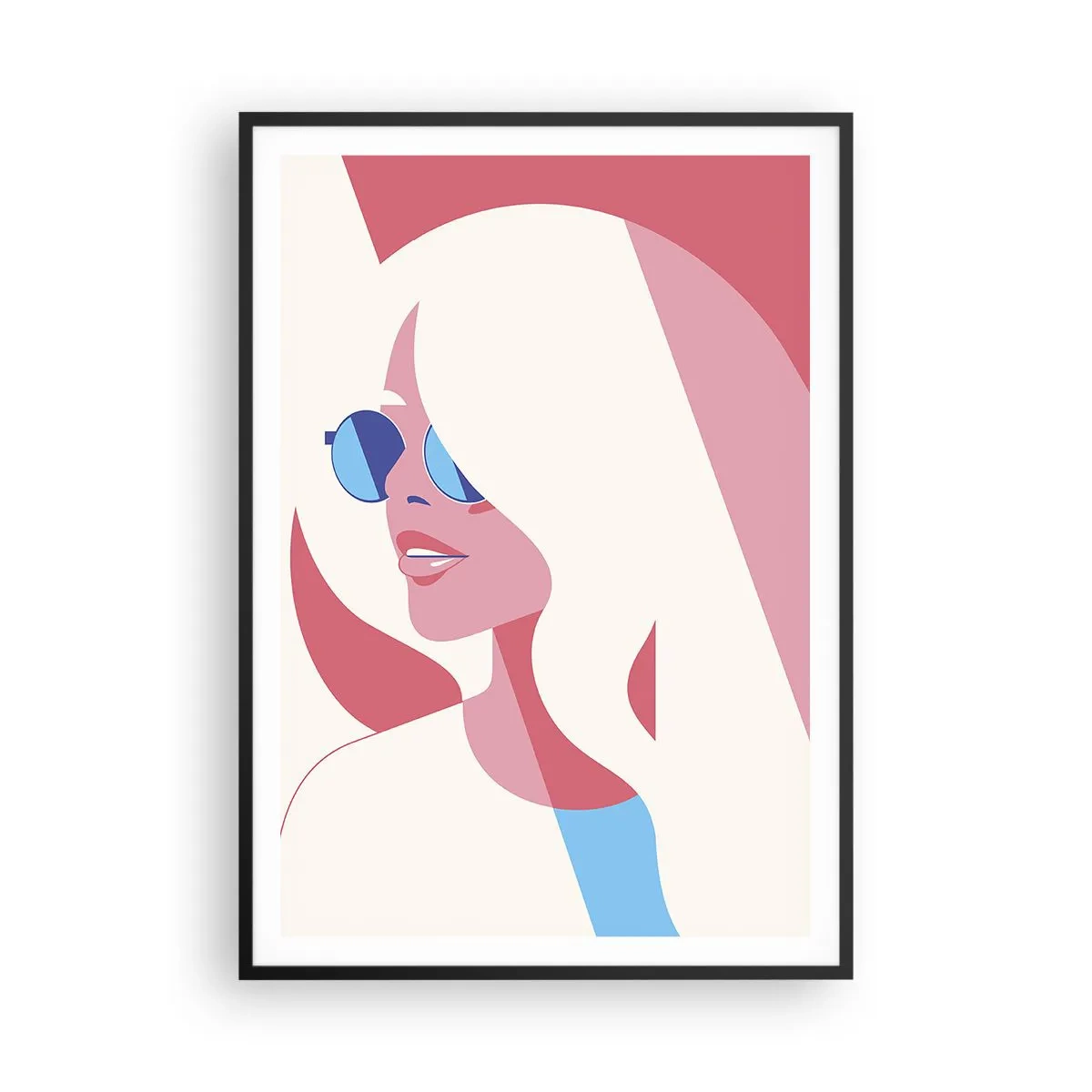 Poster in cornice nera - Era una bionda... - 70x100 cm