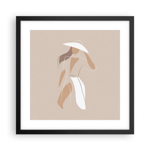 Poster in cornice nera - La moda è un gioco - 40x40 cm