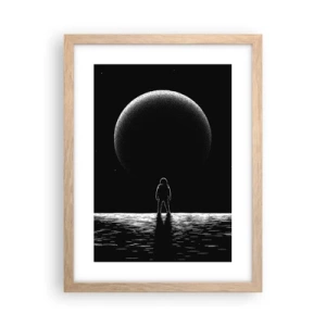 Poster in cornice rovere chiaro - Faccia a faccia - 30x40 cm