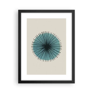 Poster in cornice nera - Radiosamente nel blu - 30x40 cm