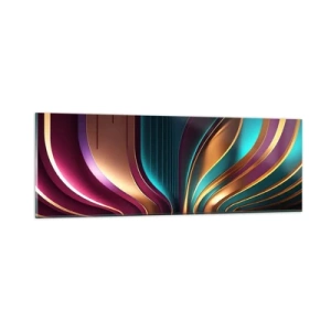 Quadro su vetro - Architettura di luce - 90x30 cm