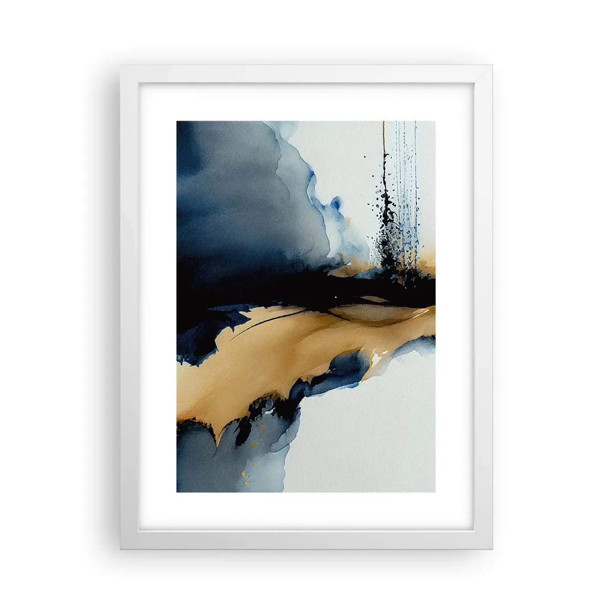 Poster in cornice bianca - Dietro la cortina - 30x40 cm