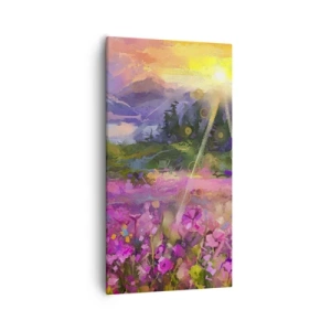 Quadro su tela - Stampe su Tela - Nella valle sotto la cura del sole - 55x100 cm