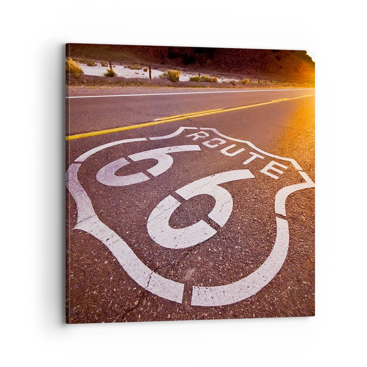 Quadro su tela - Stampe su Tela - La mitica Route 66 - 70x70 cm