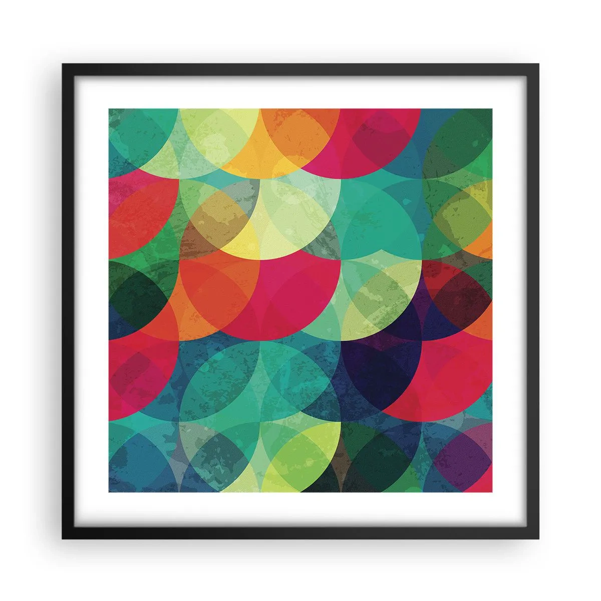 Poster in cornice nera - Ascensione arcobaleno - 50x50 cm