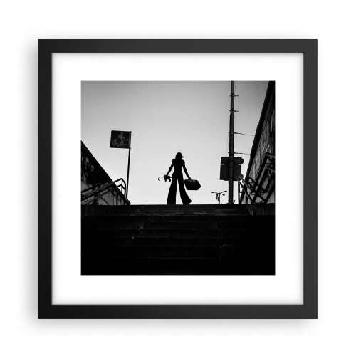 Poster in cornice nera - Gita cittadina - 30x30 cm