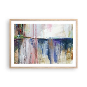 Poster in cornice rovere chiaro - Impressioni e suggestioni colorate - 70x50 cm