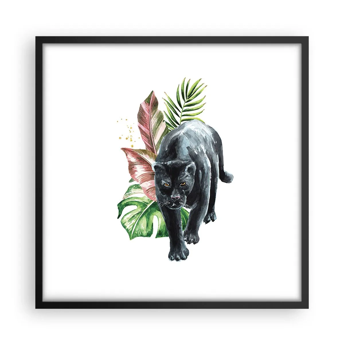 Poster in cornice nera - Cuore selvaggio - 50x50 cm