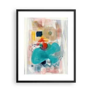 Poster in cornice nera - Il gioco dei colori - 40x50 cm