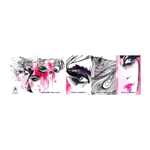 Campione Di Fotomurale Standard Eco - , - Occhio di donna, Volto di donna, Pezzo - 100x30 cm