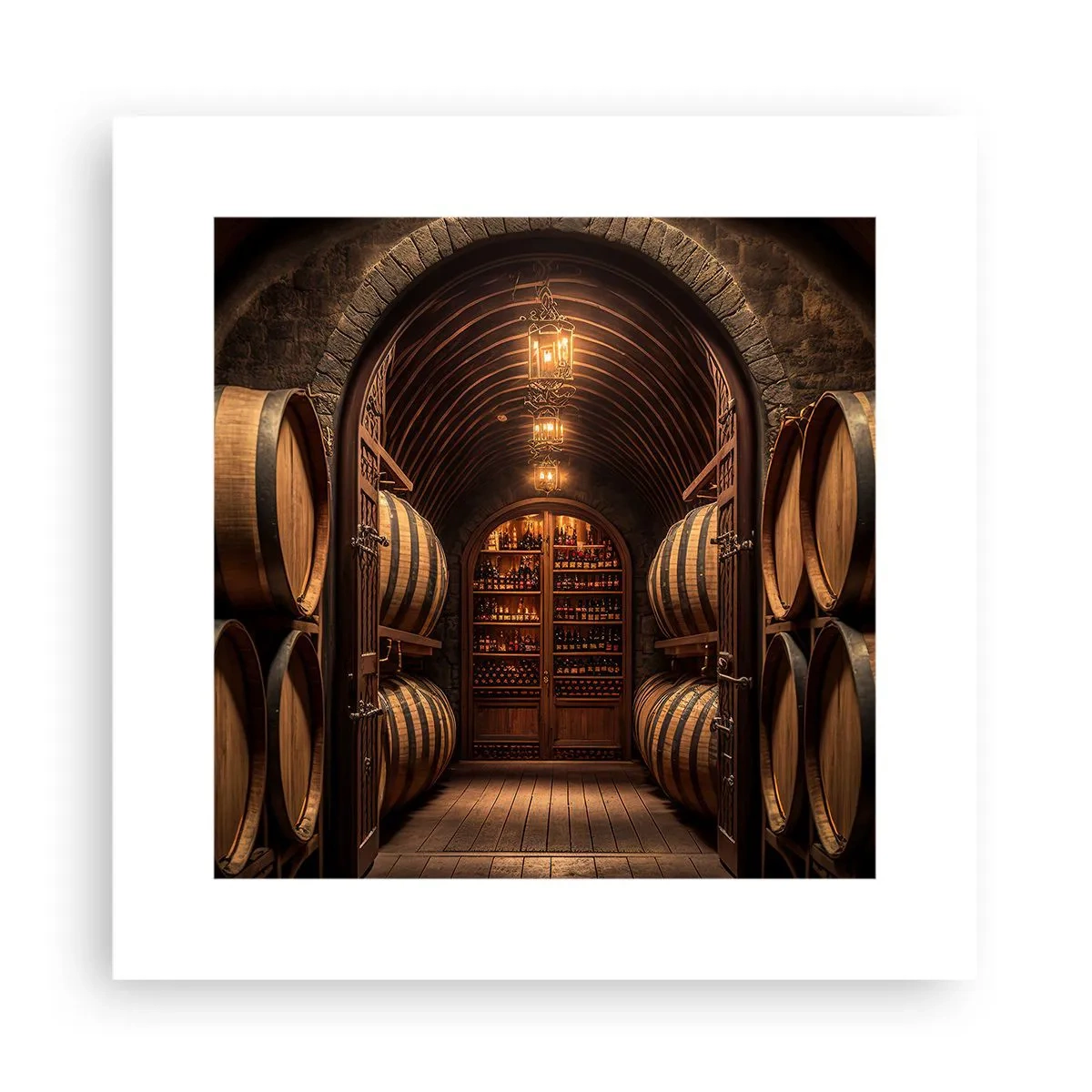 Poster - L'atmosfera della cantina - 30x30 cm