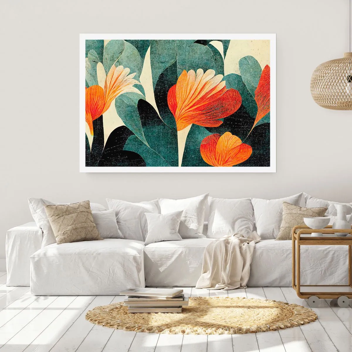 Poster - Caldo dei tropici e fresco del verde - 91x61 cm